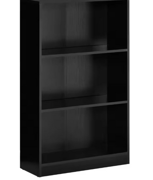 Boekenkast met 3 Open Vakken – Moderne Opbergkast van Hout, Wit & Functioneel