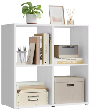 Kubus Boekenkast – Vrijstaand Opbergrek van Hout, Modern & Multifunctioneel 60×60×29 cm