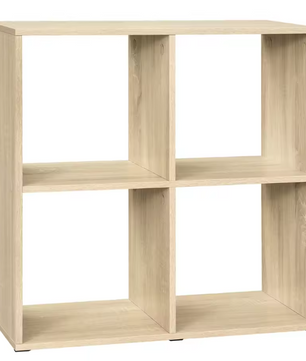 Kubus Boekenkast – Vrijstaand Opbergrek van Hout, Modern & Multifunctioneel 60×60×29 cm