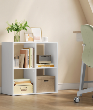 Kubus Boekenkast – Vrijstaand Opbergrek van Hout, Modern & Multifunctioneel 60×60×29 cm