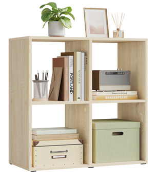 Kubus Boekenkast – Vrijstaand Opbergrek van Hout, Modern & Multifunctioneel 60×60×29 cm