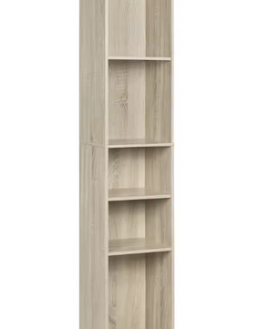 Boekenkast met 5 Vakken – Vrijstaand & Compact Opbergrek 151 cm Hoog