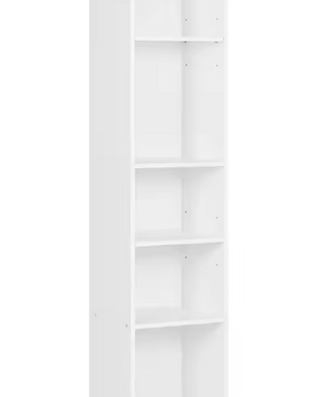 Boekenkast met 5 Vakken – Vrijstaand & Compact Opbergrek 151 cm Hoog