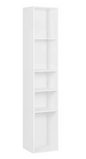 Boekenkast met 5 Vakken – Vrijstaand & Compact Opbergrek 151 cm Hoog