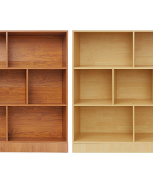 Boekenkast met 3 Lagen – Houten Opbergrek met 7 Vakken, 100 cm Breed