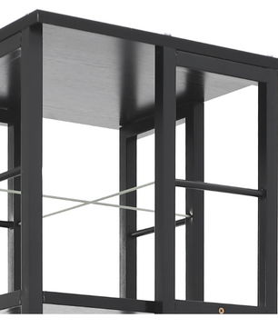 4-laags Draaibare Boekenkast – 360° Rotatie & Compact Ontwerp, 40 x 40 x 134 cm