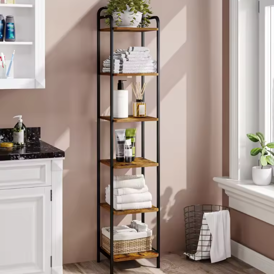 Smalle Industriële Boekenkast – Vrijstaand & Modern Design