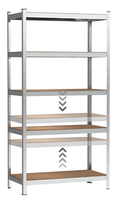 5-laags Metalen Opslagrek – Heavy Duty Stellingkast 875 kg Capaciteit