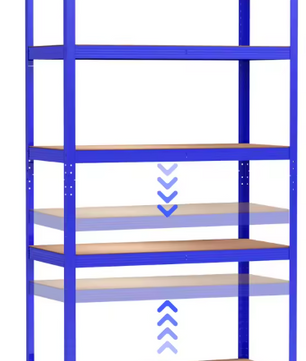 5-laags Metalen Opslagrek – Heavy Duty Stellingkast 875 kg Capaciteit