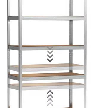 5-laags Metalen Opslagrek – Heavy Duty Stellingkast 875 kg Capaciteit