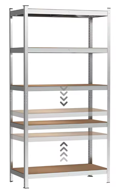 5-laags Metalen Opslagrek – Heavy Duty Stellingkast 875 kg Capaciteit