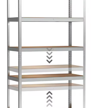 5-laags Metalen Opslagrek – Heavy Duty Stellingkast 875 kg Capaciteit