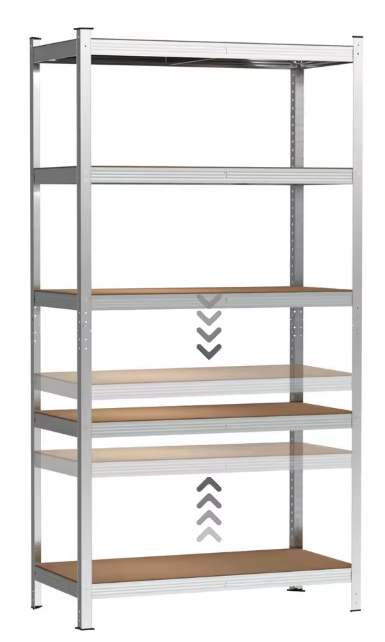 5-laags Metalen Opslagrek – Heavy Duty Stellingkast 875 kg Capaciteit