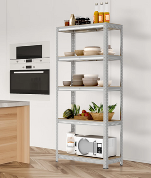 5-laags Stalen Opslagrek – Garage Stellingkast 180×90×40 cm, 500 kg Draagkracht