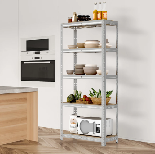 5-laags Stalen Opslagrek – Garage Stellingkast 180×90×40 cm, 500 kg Draagkracht