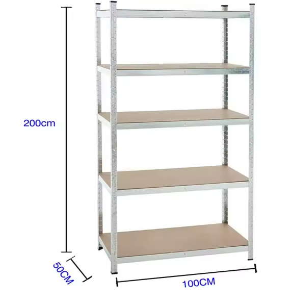 Galvaniseerde Opslagstelling – 5-laags Metalen Stellingkast 875 kg