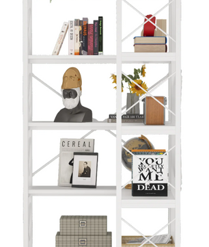 5-Laags Hoekboekenkast – Industrieel Opbergrek & Displaykast