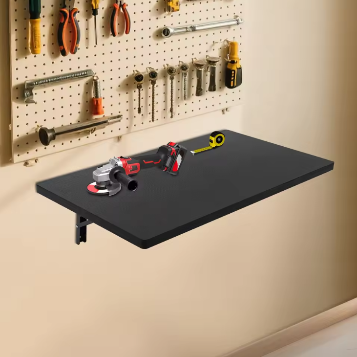 Opklapbare Wandtafel – Inklapbare Werkbank & Opbergrek, 81×46 cm