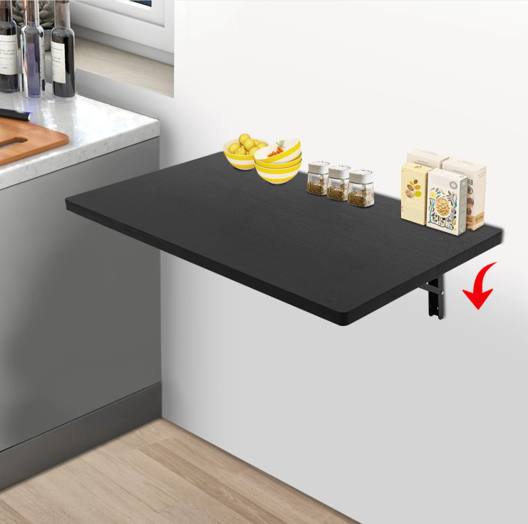 Opklapbare Wandtafel – Inklapbare Werkbank & Opbergrek, 81×46 cm