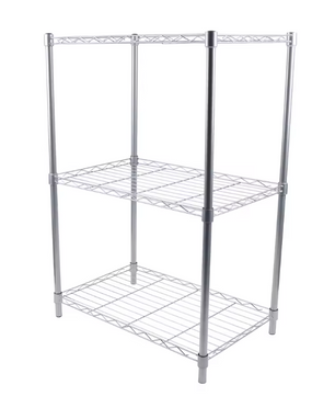 3-Laags Metalen Opbergrek – Vrijstaand Rek voor Keuken, Badkamer & Kantoor