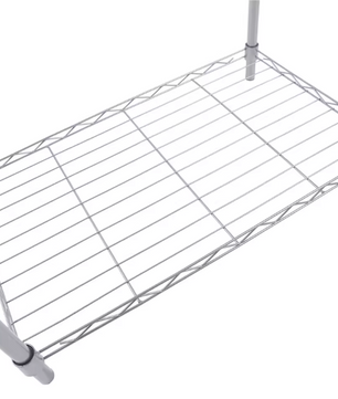 3-Laags Metalen Opbergrek – Vrijstaand Rek voor Keuken, Badkamer & Kantoor