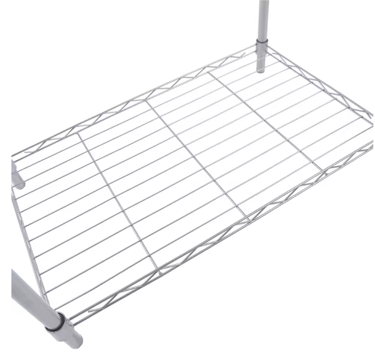 3-Laags Metalen Opbergrek – Vrijstaand Rek voor Keuken, Badkamer & Kantoor