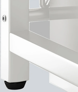 Verstelbaar Magnetronrek met 2 Lagen & 6 Haken – Uitschuifbaar 40–64 cm