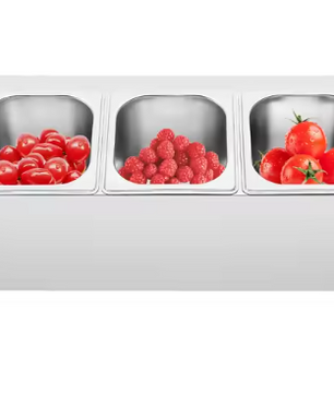 RVS Kruidenrek met 5 Bakjes – Incl. Deksel & Opbergstandaard