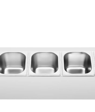 RVS Kruidenrek met 5 Bakjes – Incl. Deksel & Opbergstandaard