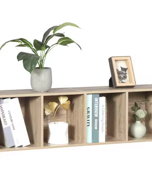 Boekenkast met 6 Vakken – Smalle Moderne Opbergkast MDF