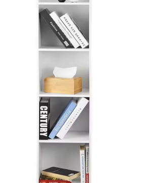 Boekenkast met 6 Vakken – Smalle Moderne Opbergkast MDF
