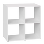 Houten Boekenkast met 4 Vakken – Moderne Open Vakkenkast 60×60×29 cm