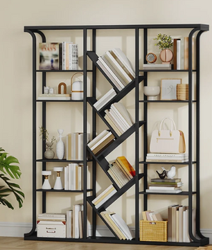 Boomvormige Boekenkast met 17 Vakken – Staande Design Vakkenkast 180 cm