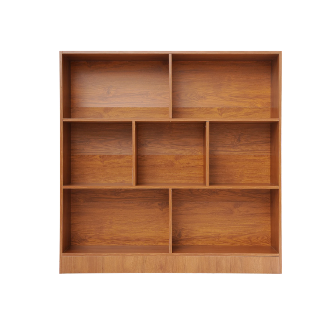 Houten Boekenkast met 7 Vakken – Moderne Staande Opbergkast 100 cm
