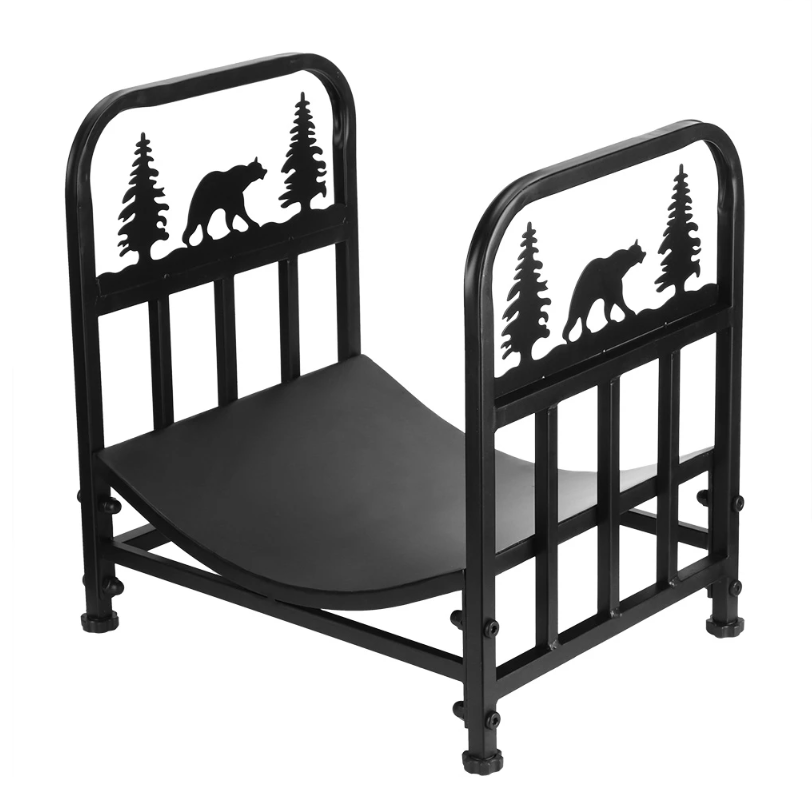 Stalen Haardhoutrek – Vrijstaand Houtopslagrek met Bodemplaat