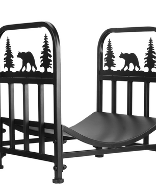 Stalen Haardhoutrek – Vrijstaand Houtopslagrek met Bodemplaat