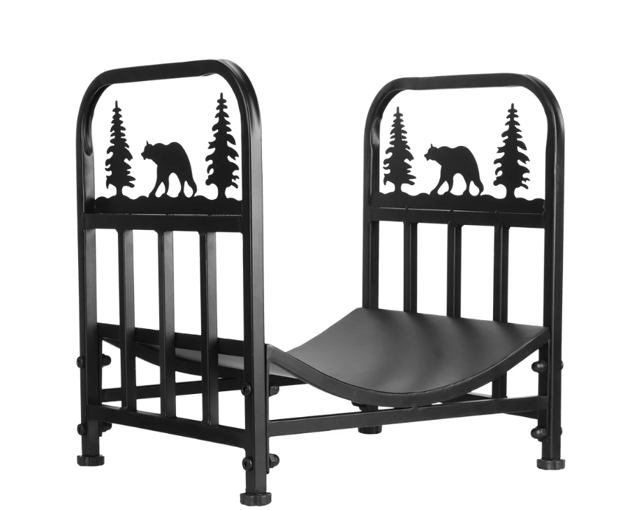 Stalen Haardhoutrek – Vrijstaand Houtopslagrek met Bodemplaat