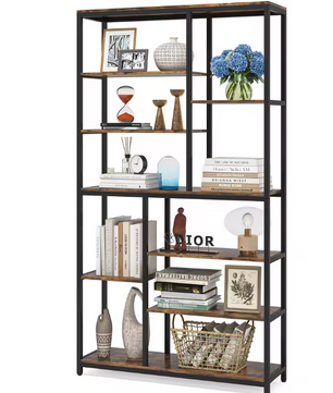 Boekenkast met 9 Lagen – Industrieel Opbergrek & Displaykast