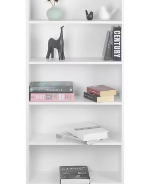 Boekenkast met 5 Vakken – Staand Opbergrek & Roomdivider