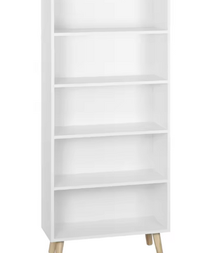 Boekenkast met 5 Vakken – Staand Opbergrek & Roomdivider