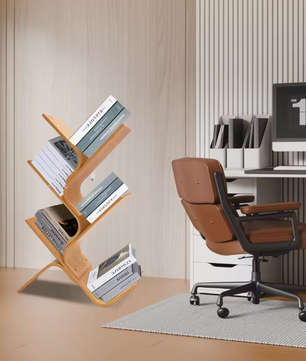 Bamboe Boom Boekenkast met 5 Lagen – Moderne Staande Boekenkast Organizer