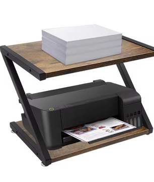 2-Lagen Printerstandaard – Bureau Organizer met Opbergrek