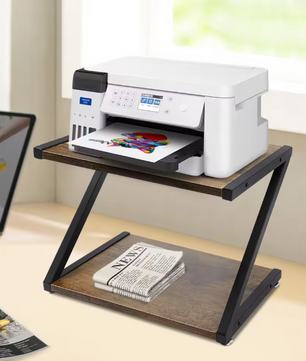 2-Lagen Printerstandaard – Bureau Organizer met Opbergrek