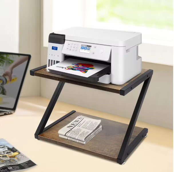 2-Lagen Printerstandaard – Bureau Organizer met Opbergrek