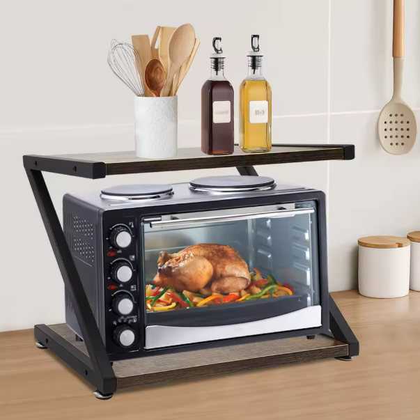 2-Lagen Printerstandaard – Bureau Organizer met Opbergrek