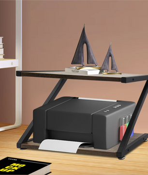 2-Lagen Printerstandaard – Bureau Organizer met Opbergrek