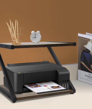 2-Lagen Printerstandaard – Bureau Organizer met Opbergrek