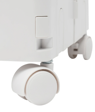 3-Laags Opbergkast met Afneembare Boxen – Stapelbaar & Transparant, Vrijstaand Ontwerp 24.5×28.5×126 cm