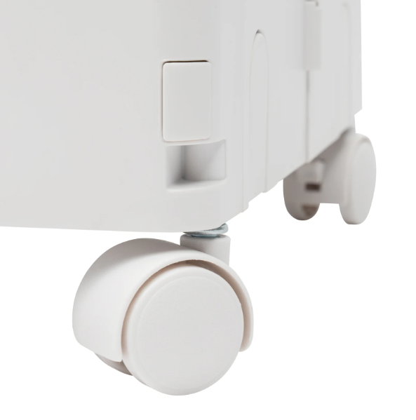 3-Laags Opbergkast met Afneembare Boxen – Stapelbaar & Transparant, Vrijstaand Ontwerp 24.5×28.5×126 cm