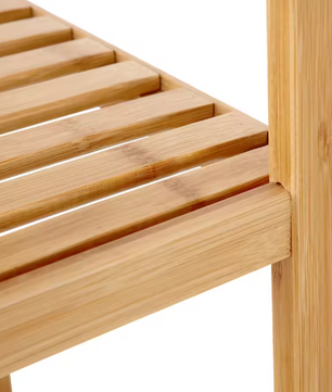 Bamboe Opbergrek met 5 Niveaus – Vrijstaand Rek voor Badkamer, Keuken of Woonkamer